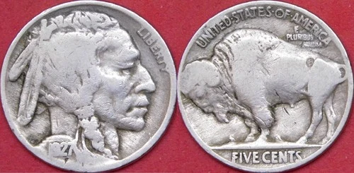 Good 1927P US Buffalo Nickel