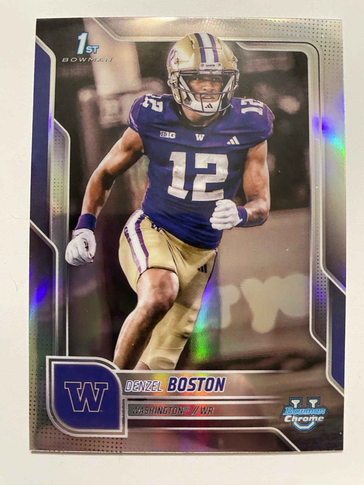 2025 Bowman University Chrome - Denzel Boston #34 Refractor (RC)