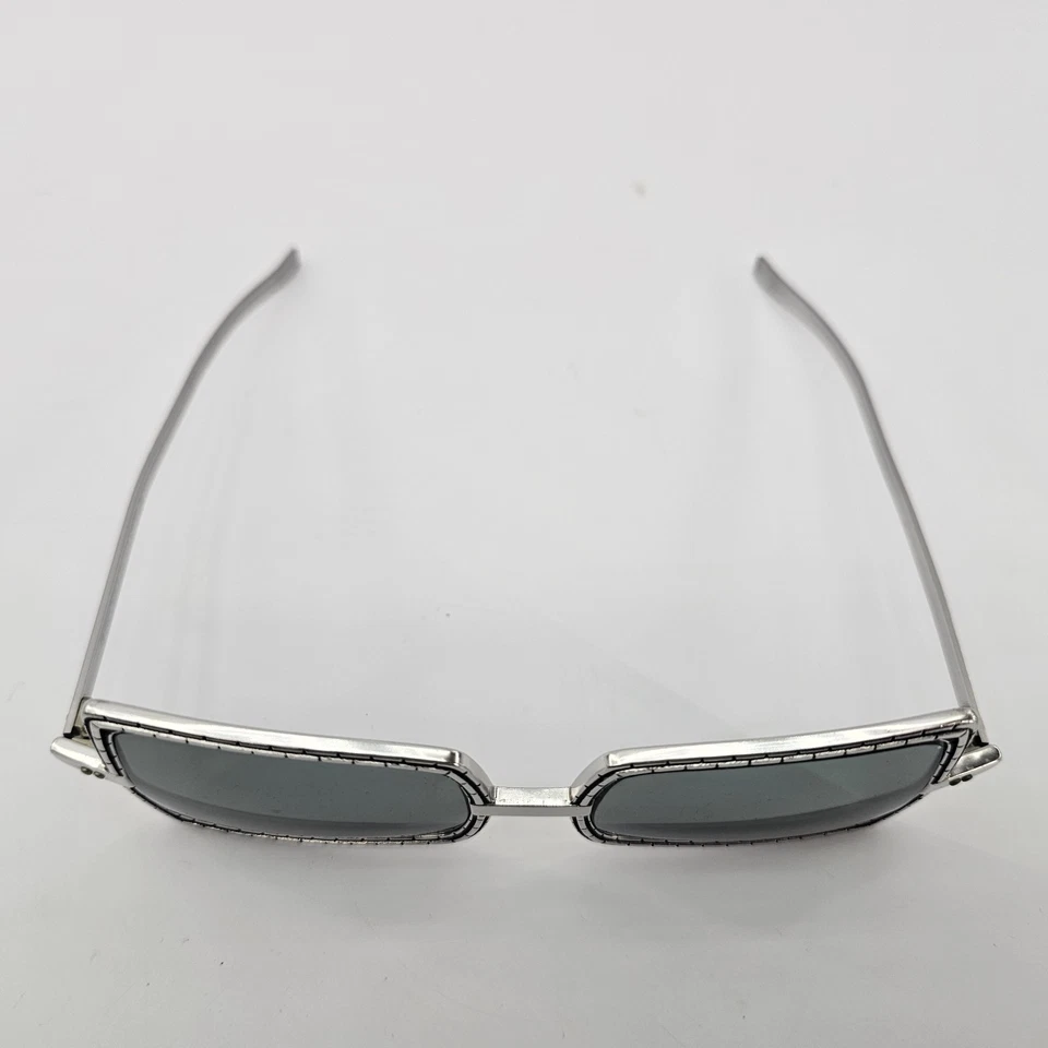 Gafas de sol vintage RENAULD marco plateado lentes grises años 70 EE. UU. Foto 4 de 4