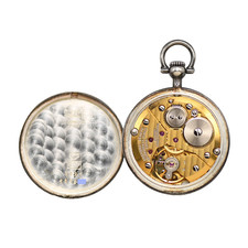 Chopard Antique Pocket Watch Hand Wind Mini 28mm White Dial 2 Hands SV800 Rare