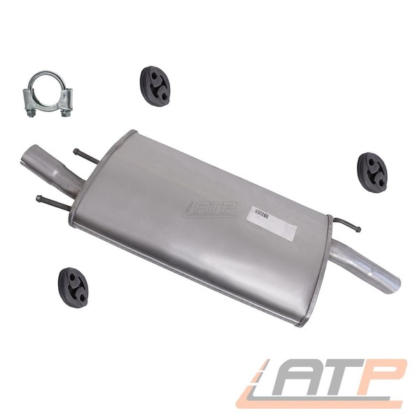 EndschalldÄMpfer Auspuff SchalldÄMpfer FÜR Mazda 121 3 Jasm Jbsm 1.25 1.3 96--image