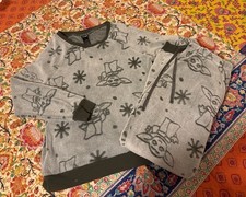 Women  s M Star Wars Baby Yoda Grogu Plush Jogger Pajama Set 
