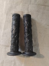Vintage Black Mongoose Rubber BMX Handlebar Grips 22mm See Photos For Condition