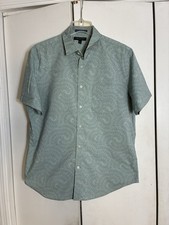Banana Republic Men Button Up Shirt L Slim Flex Fit Casual Preppy Comfort Stretc