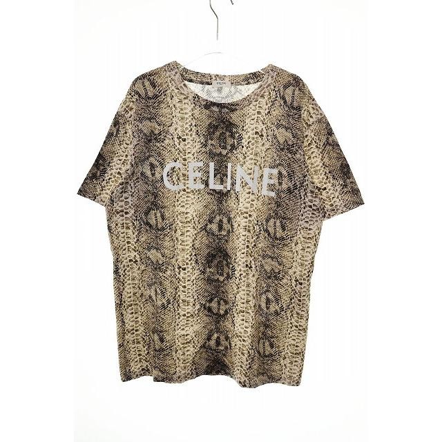CELINE 22SS Serpent Python Print Logo Loose Tee X… - image 1