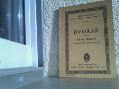 Dvorak - String Quintet Eb major Edition Eulenburg No. 306