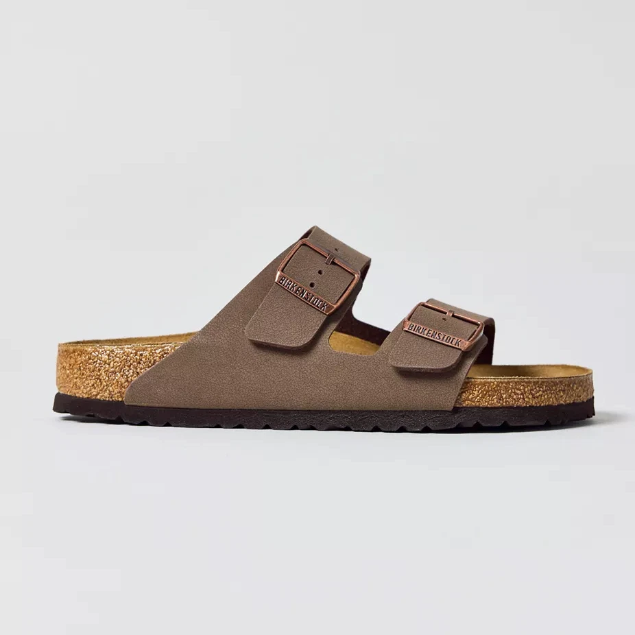 Birkenstock Arizona Birkibuc Two-Strap Men's Regular Sandals Mocha/Stone
Opens in a new window or ta