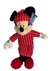 New ListingDisney Mickey Mouse Plush Toy 14” Red Striped Pajamas Nightcap Stuffed Doll Nwt