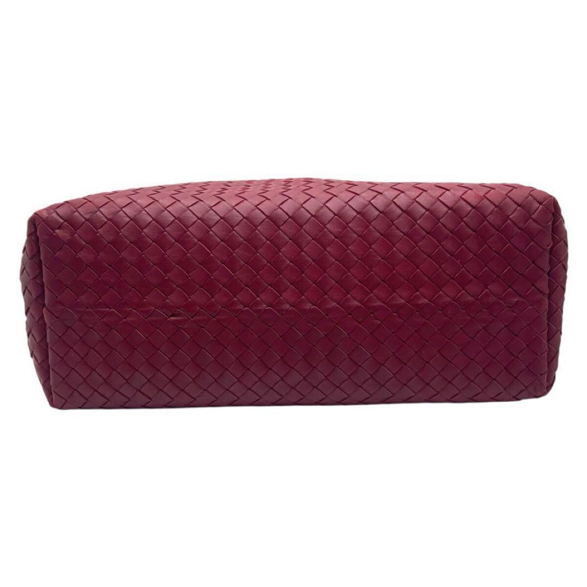 Bottega Veneta Intrecciato Shoulder Bag Red thumbnail 5