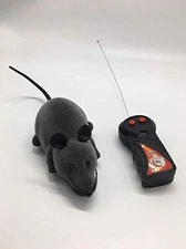 Electronic Remote Control Rat, Simulation Mouse Toy for Cat Dog Kid, Gray 