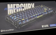 GravaStar Mercury K1 75 Wireless Mechanical Gaming Keyboard - Black Yellow