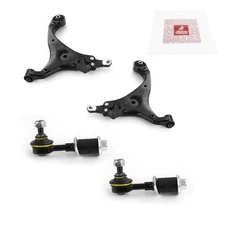 Front Lower Control Arm & Front Sway Bar Link Kit for 06 Kia Optima 4 PCS