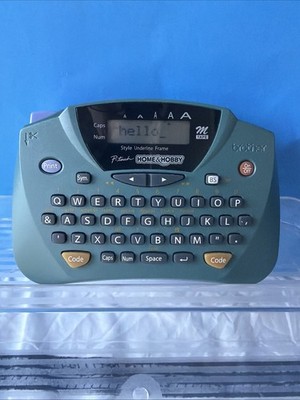 Brother P-Touch Home & Hobby PT-65 Label Maker Green Portable Tape Printer