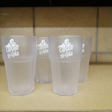 Captain Morgan & Cola 4x Kunststoffbecher PET-Becher Mehrwegbecher unkaputtbar