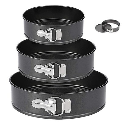 Springform Pan, 3PCS 7,8,9 Inch Cheesecake Pans with Removable Bottom,Non-stick