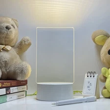 Note Board Creative Lamp USB Message Board Holiday Light With Pen For Children