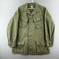 Vintage Vietnam Jungle Jacket Mens Medium Long OG 107 Ripstop Poplin 1968 60s