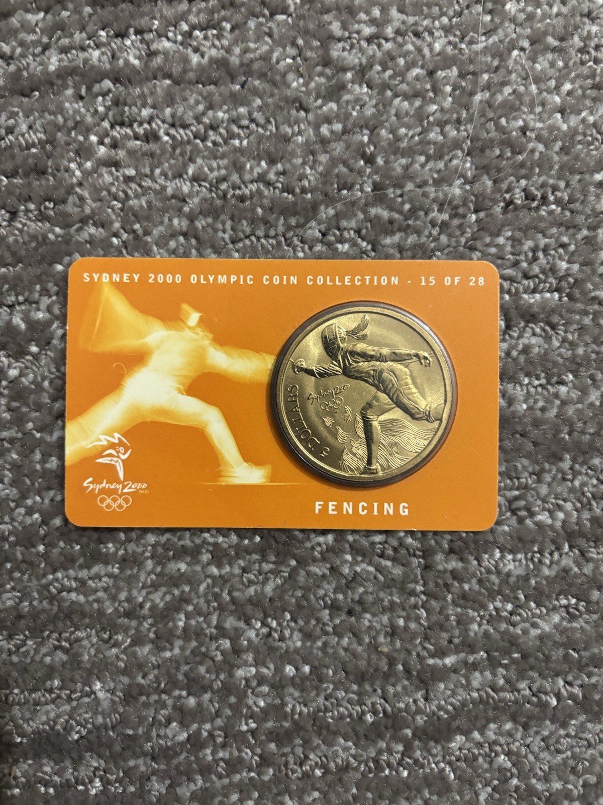 Royal Australian Mint Perth Mint Sydney 2000 Olympic Fencing Coin Bronze