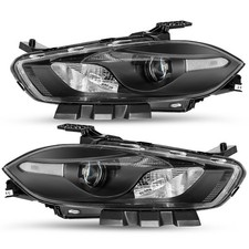 Headlight For Dodge Dart 2013-2016 Halogen Projector Black Housing Leftright Headlight For Dodge Dart 2013-2016 Halogen Projector Black Housing Leftright