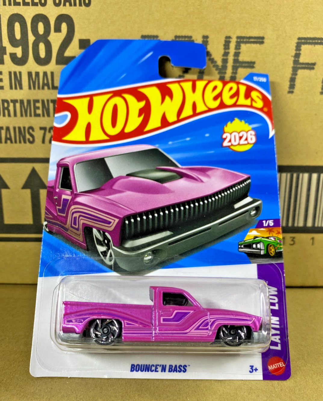 2026 Hot Wheels Mainline Case F Bounce'N Bass Series HW Layin' Low