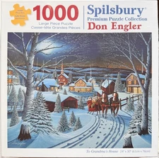 To Grandma's House Large Size 1000 Pc Jigsaw Puzzle, Brand New-Sealed Box!