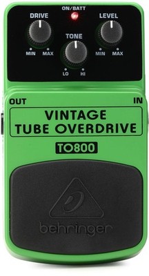 Behringer Vintage Tube Overdrive To800 Tube-Sound Lime Green 