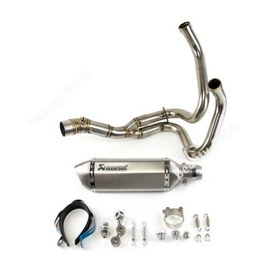 For Kawasaki Ninja 650 Z650 2012-23 Full System Exhaust Tips Silver Header Pipe