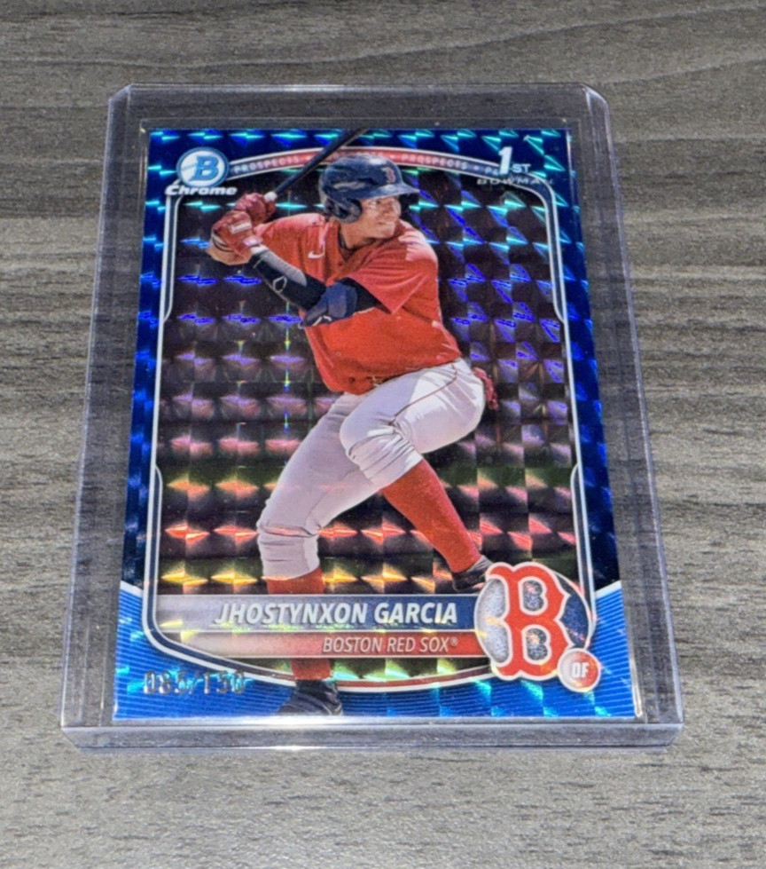 2025 Bowman Chrome Prospects Blue Geo Refractor /150 Jhostynxon Garcia #BCP-43