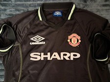 MANCHESTER UNITED VINTAGE UMBRO SHARP JERSEY  TRIKOT CAMISETA VERY  NICE  !