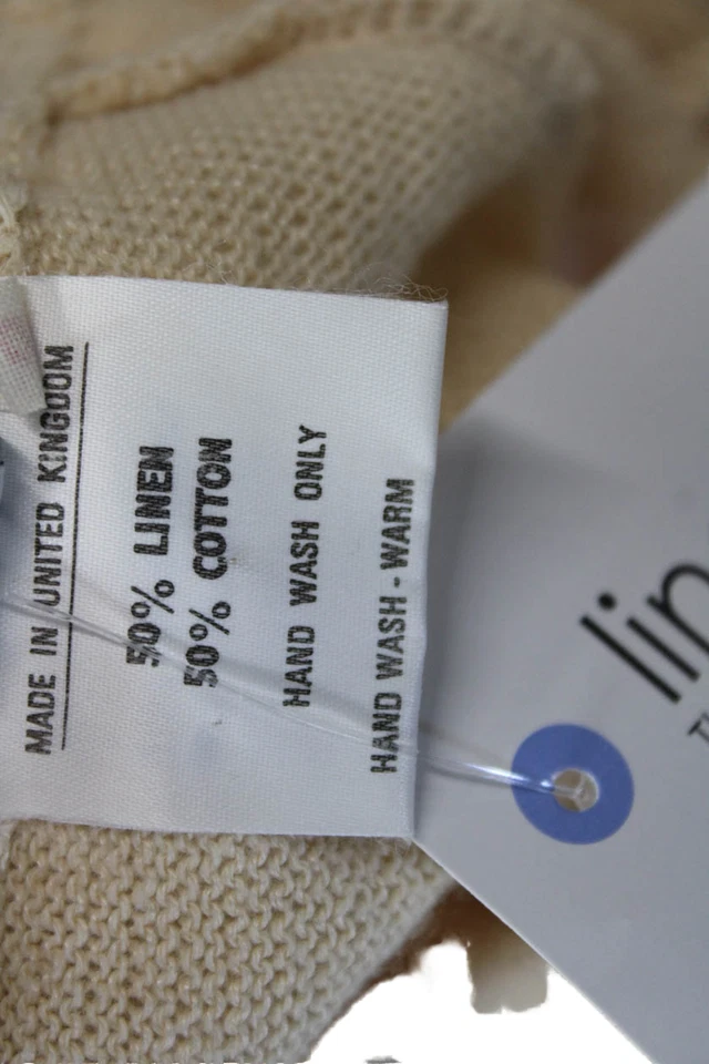 Minifalda Joseph Tricot Mujer Lino Cintura Elástica Beige Talla XS Foto 4 de 4