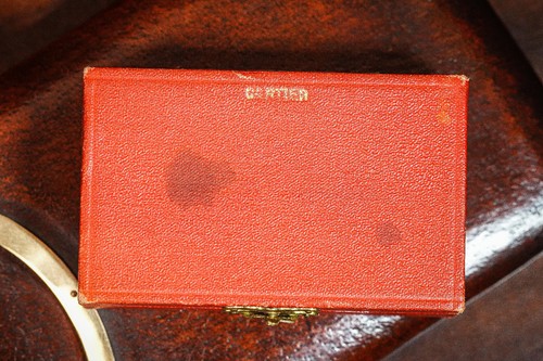 Gemelli Cartier oro massiccio 14 kt metà secolo stile bar moderno vintage con scatola - Foto 13 di 13