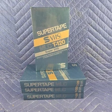 Lot Of 4 Radio Shack Supertape MLC T-120 VHS Blank