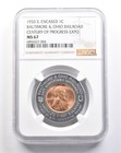 1933 IL Encased Cent B&O Railroad Century Of Progress Expo MS67 NGC a4871 — photo 1