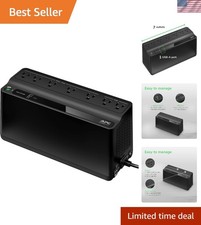 UPS Battery Backup and Surge Protector, 600VA/330 Watts Backup Battery Power ...