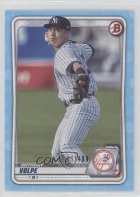 2020 Bowman Draft Sky Blue Border 11/499 Anthony Volpe #BD-178 s3g
