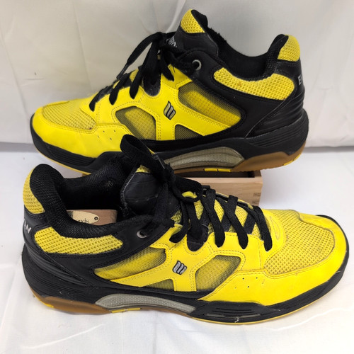 Ektelon NFS Yellow/Black Tennis & Racquet Sport Lace-Up Shoes, US 11.5