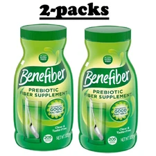 2 Pack - Benefiber Daily Prebiotic Fiber Supplement Powder, Unflavored, 28.9 oz.
