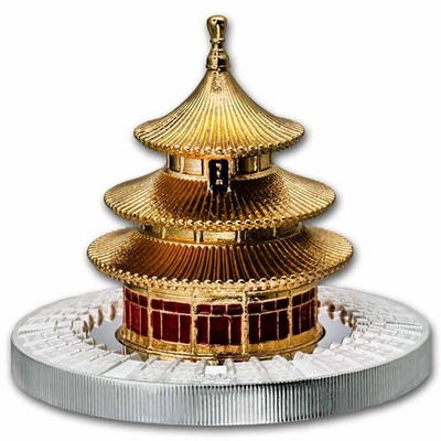2025 Samoa 3 oz Ag Full Sculpture Temple of Heaven Shaped Coin | eBay