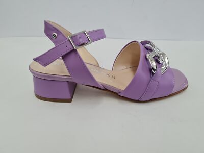 Damen Serena Damen Sandalen aus Glattleder mit versilbertem Accessoire - LIL (Flieder