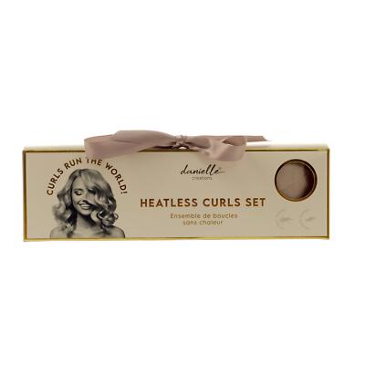 Heatless Curls Set Overnight Soft Silk Durable Rod Rosegold Danielle Creations
