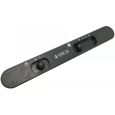 Elica Comandi per Cappa Cucina Cruscotto Nero 2 Interruttori 20,8cm Originale
