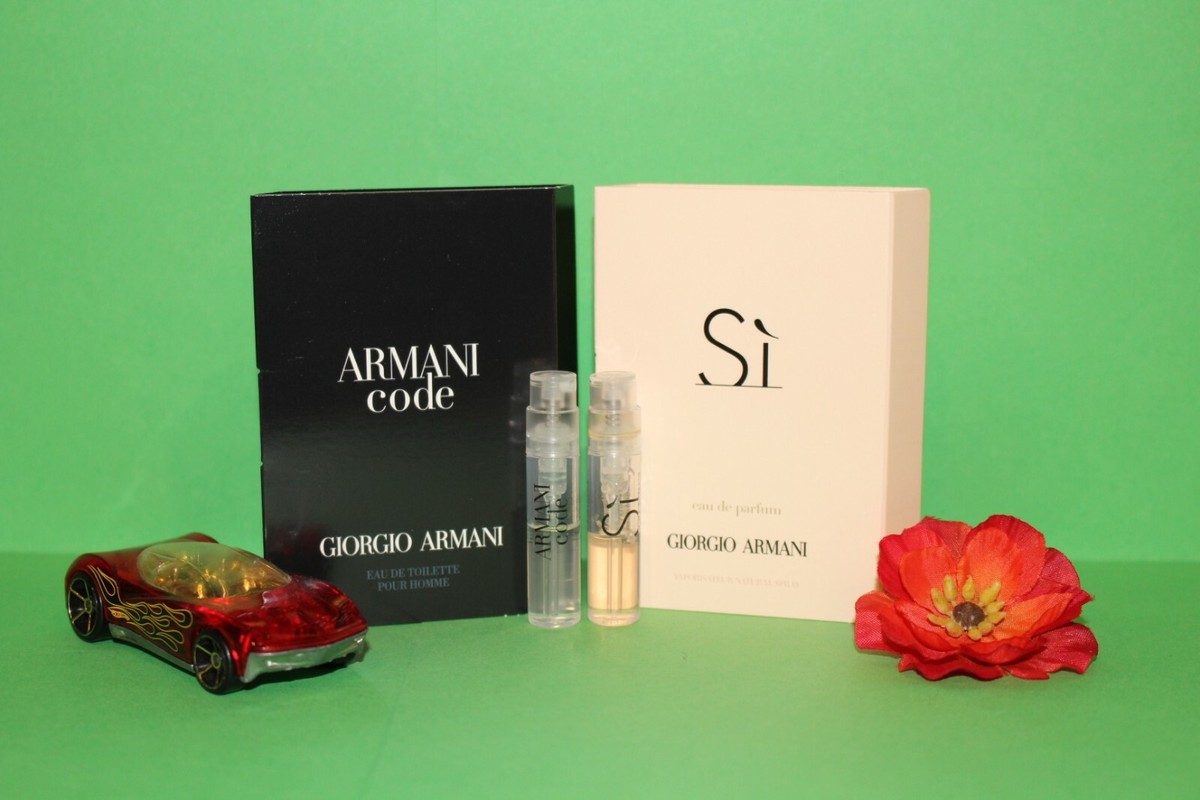 Giorgio Armani Men's Cologne Samples: Armani Code, Si, Stronger w