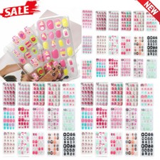 24pc/set Fake Nails Children Kids Manicure Press on Full Cover Short False Nail  