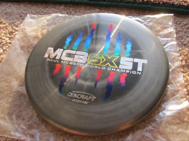 Discraft Zone GREY ESP Paul McBeth w/MoneyFoil MCB6XST & Silver Colorshift Swirl