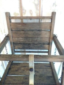 Rare Vintage Antique Child S Wooden Swing Shabby Chic Handmade Ebay