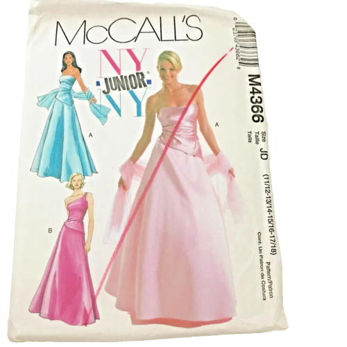 #M4366 McCalls Evening gown sewing pattern size 11/12-17/18
