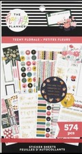 NEW The Happy Planner Teeny Florals Value Pack Sticker Book - 574 Pcs 22 Value