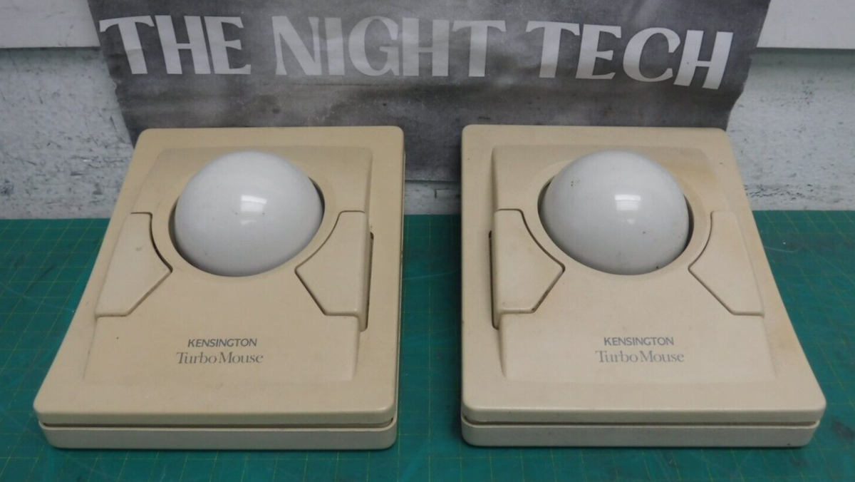 Lot of 2 Repair Vintage Kensington Turbo Mouse 64100 ADB Trackball