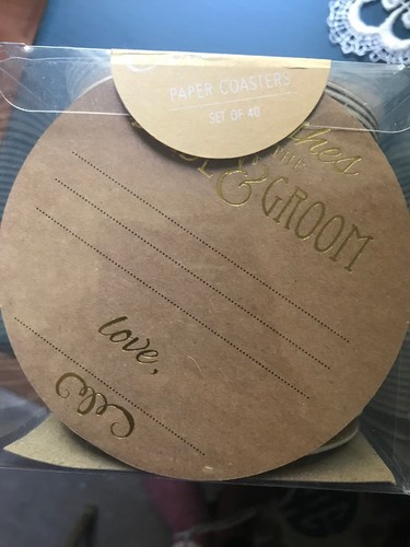 40 Wedding Or Bridal Shower Advise Coasters - Picture 2 of 3