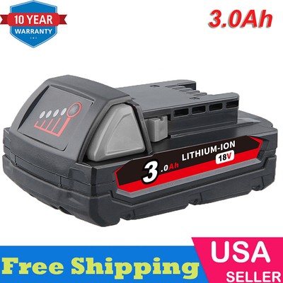Battery For Milwaukee M18 Lithium 3.0AH Extended Capacity 48-11-1860 48-11-1828